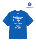 MLB Basic Street Back Letter Oversized Short Sleeve T-shirt New York Yankees