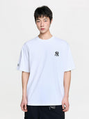 MLB Basic Simple Street Logo Oversized Short‑Sleeve T‑Shirt New York Yankees