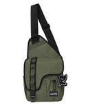 Wacky Willy Cordura Webbing Body Bag Olive Green