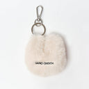 SAMO ONDOH tokiyom keychain eco fur ivory