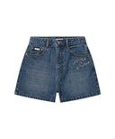 Wacky Willy Women's 3-Part Denim Shorts Blue