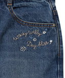 Wacky Willy Women's 3-Part Denim Shorts Blue