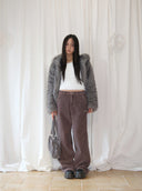 as”on  BONITA MINI BAG / SUEDE CHARCOAL