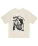 Mahagrid   DON’T PANIC PIGMENT TEE[BEIGE]