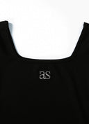 ASON  SQUARE LINE TEE / BLACK