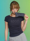 ASON  MONO REGLAN TEE / NAVY