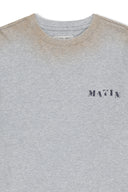 Matin Kim   |    DUST WASHED LOGO LAYERED TOP IN GREY