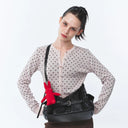 SAMO ONDOH  belt mondo bag M veg black