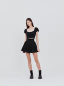 not your rose   [Jenny wears]  Lace square t-shirt (Black)