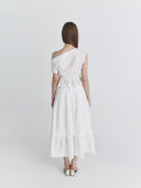 not your rose  [Sui Wearing]  Lace tiered long skirt (Ivory)