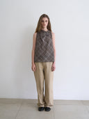 not your rose Celine cowl blouse (Check)