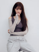 rolarola  |  NUBASIC LAYERED SLEEVELESS SET GY+CH