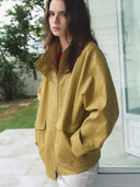 rolarola  | VINTAGE LEATHER JACKET MUSTARD