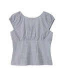 Bitter Cells | Ivy Puff Cap Blouse-Navy
