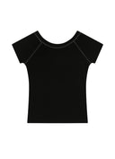 ASON  MONO REGLAN TEE / BLACK