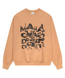 Mahagrid  BROKEN SWEATSHIRT[ORANGE]
