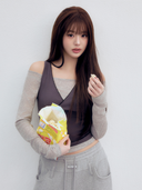 rolarola  |  NUBASIC LAYERED SLEEVELESS SET GY+CH