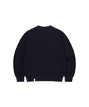 Mahagrid  CURVED LOGO SWEATSHIRT[NAVY]