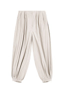 OPEN YY  OVER GATHERED PANTS, BEIGE